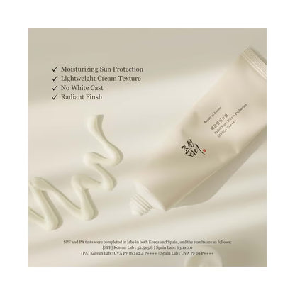 the Beauty of Joseon Relief Sun Aqua-fresh Rice + B5, Korean Sunscreen for Acne-Prone Skin (50 ml).